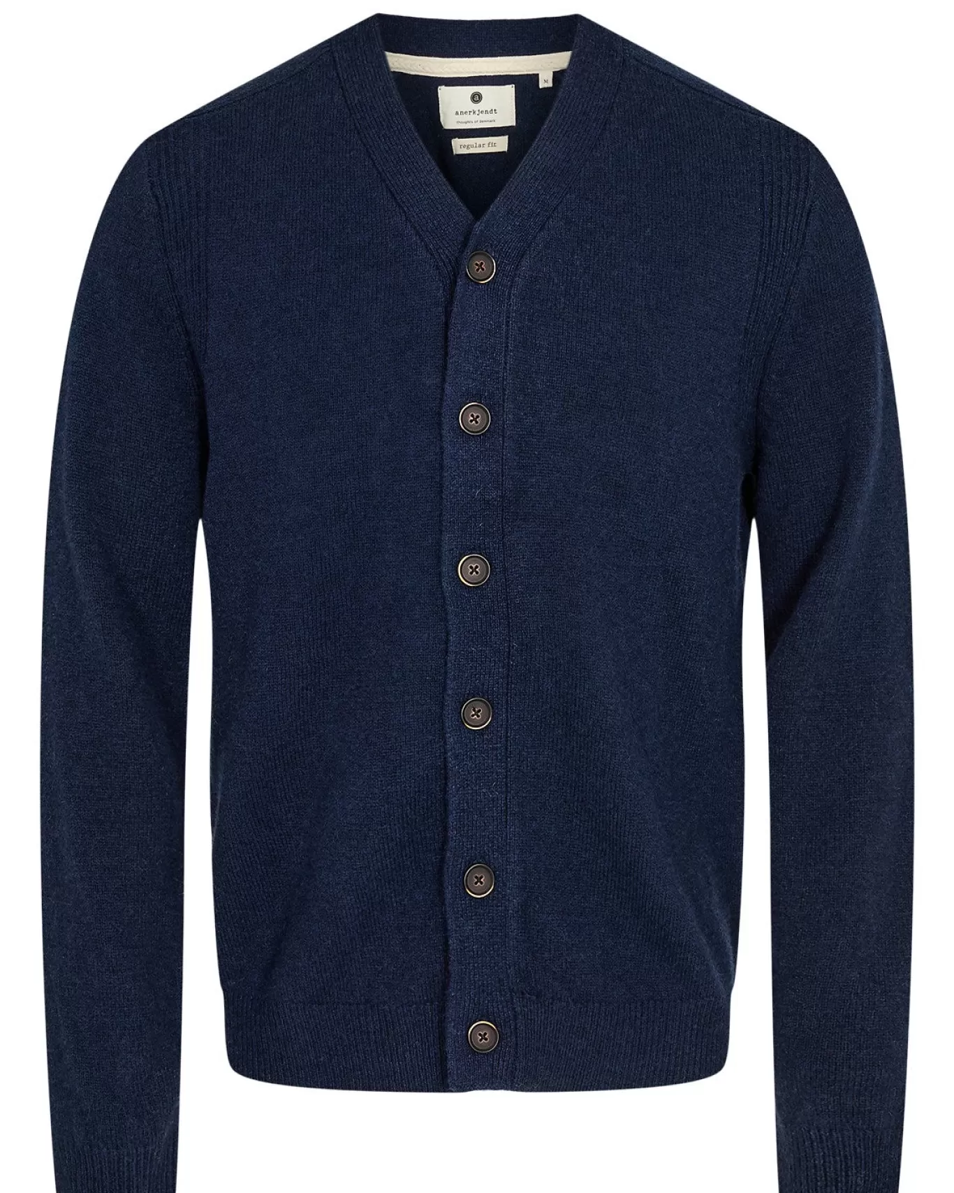 Anerkjendt Knits<Aksvend Lambswool Cardigan - Dark Navy