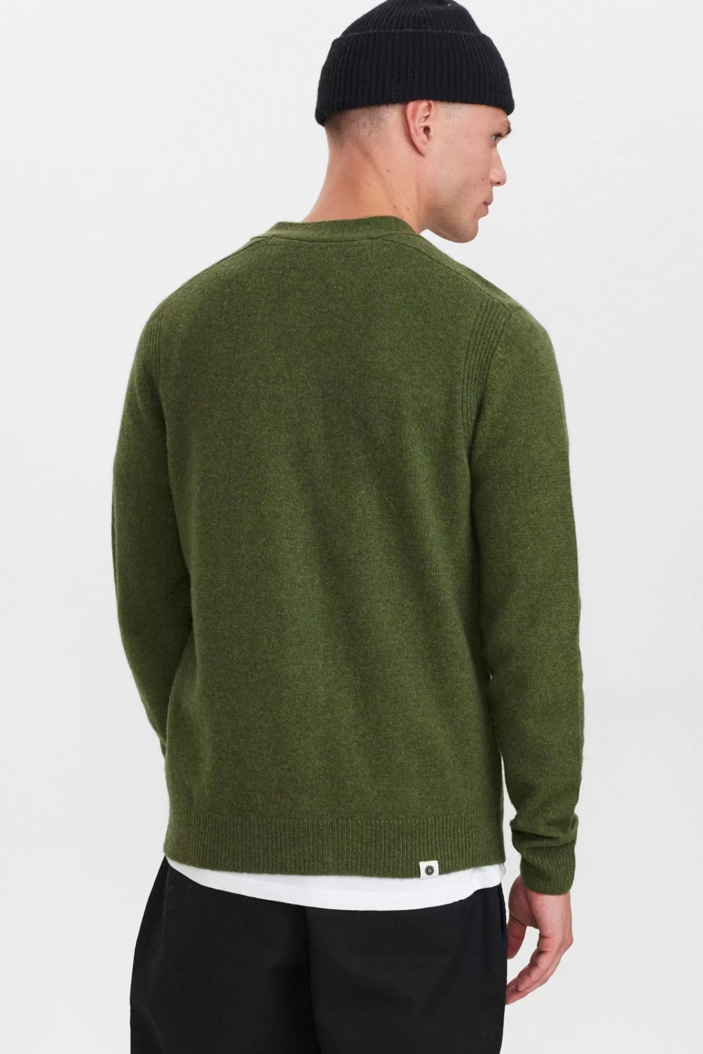 Anerkjendt Knits<Aksvend Lambswool Cardigan Knit - Deep Forrest