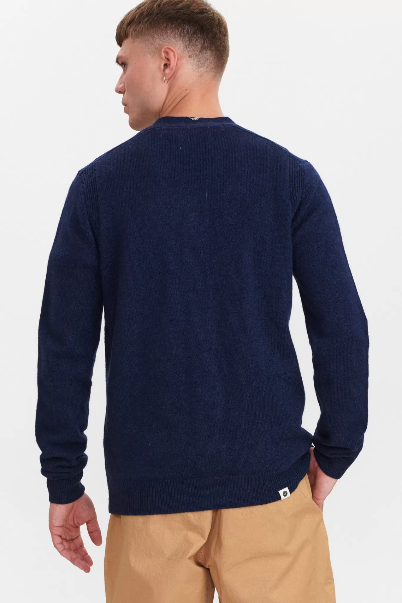 Anerkjendt Knits<Aksvend Lambswool Cardigan Knit - Sky Captain