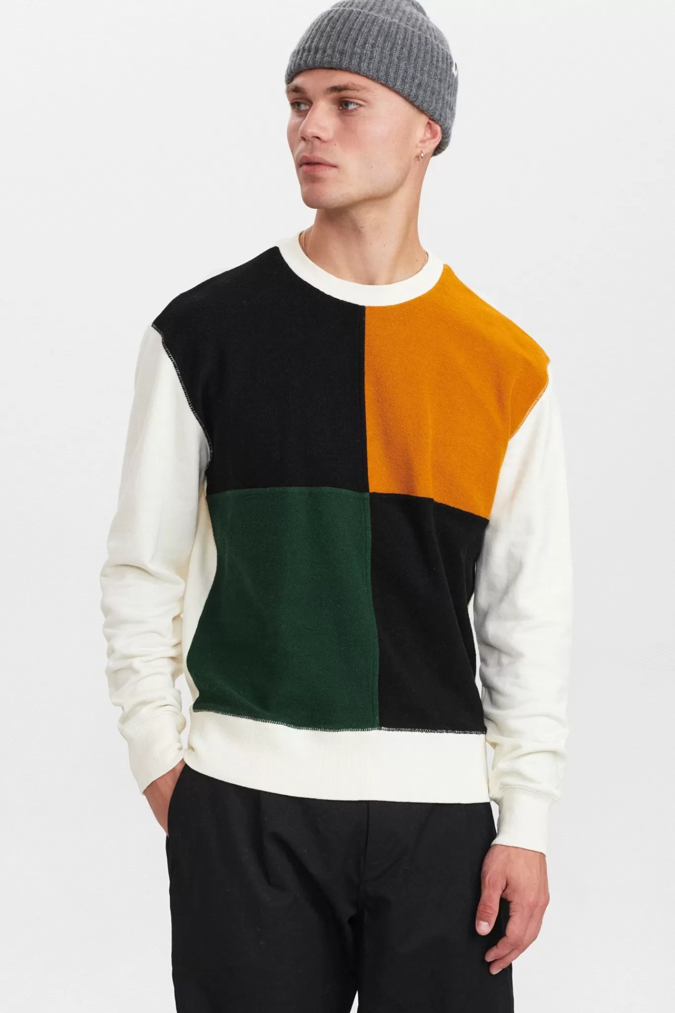 Anerkjendt Sweatshirts<Aktristan Colour Block Sweat - Tofu