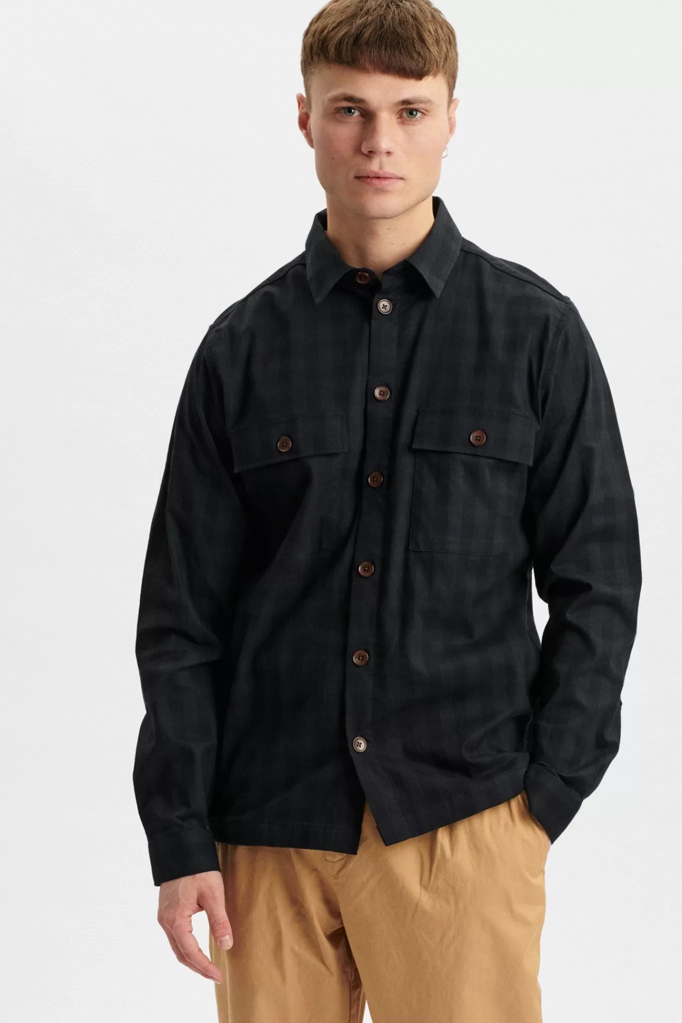 Anerkjendt Overshirts<Aoscar Shadow Cord - Sky Captain